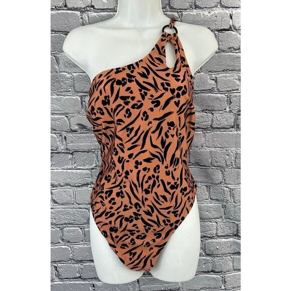 Cupshe Love Struck Asymmetrical One Piece Swimsuit Size XL - Picture 3 of 8